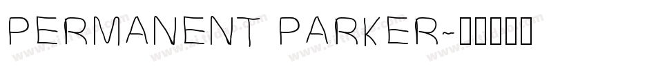PERMANENT PARKER字体转换